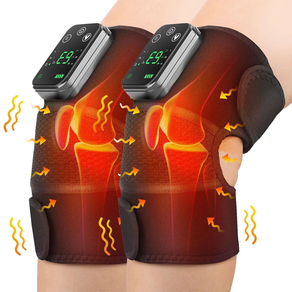 Masseur Genou Rechargeable – Vibration & Chaleur 3 Vitesses | LuxFlex