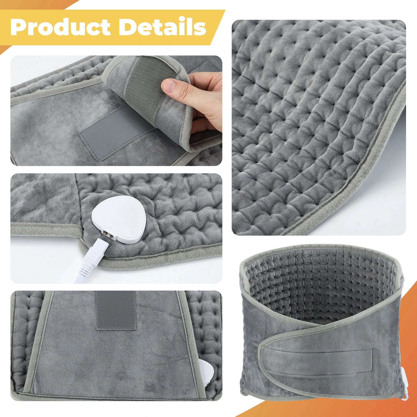Ceinture Chauffante Dos Électrique – Soutien Lombaire Ajustable | LuxFlex