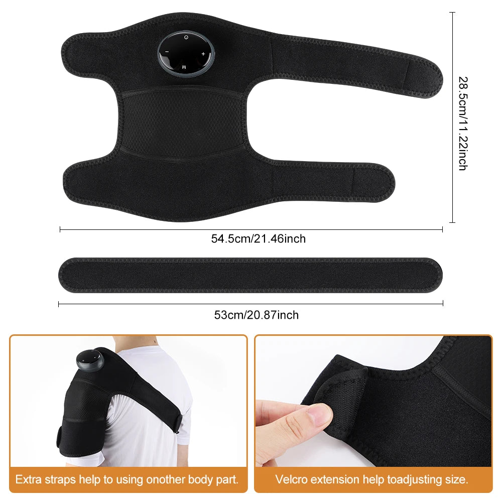 Masseur Genou Rechargeable – Vibration & Chaleur 3 Vitesses | LuxFlex