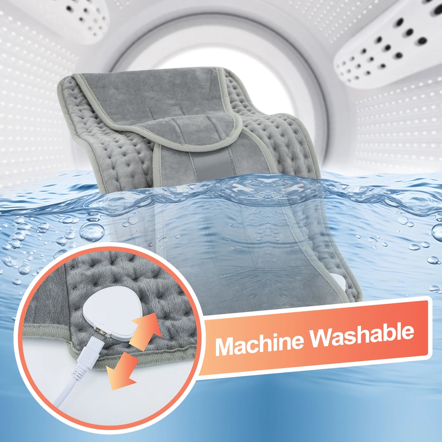 Ceinture Chauffante Dos Électrique – Soutien Lombaire Ajustable | LuxFlex